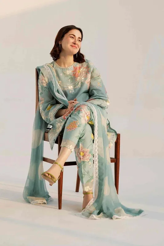 Zara Shahjahan Organza – view 1 – Poshaq