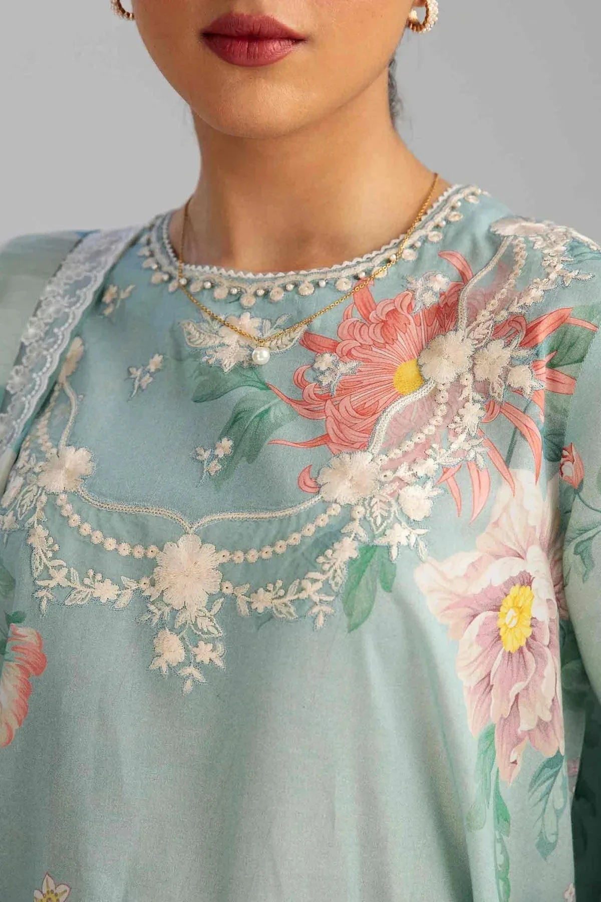 Zara Shahjahan Organza – view 4 – Poshaq