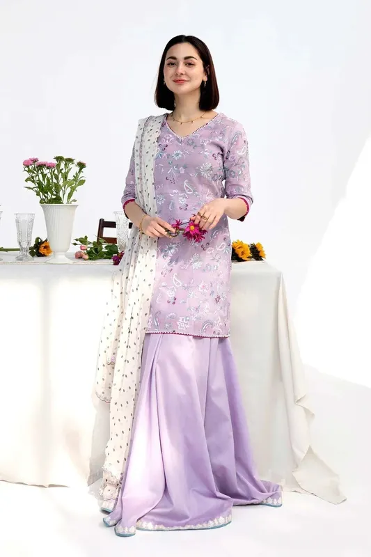 Zara Shahjahan Chiffon – view 1 – Poshaq