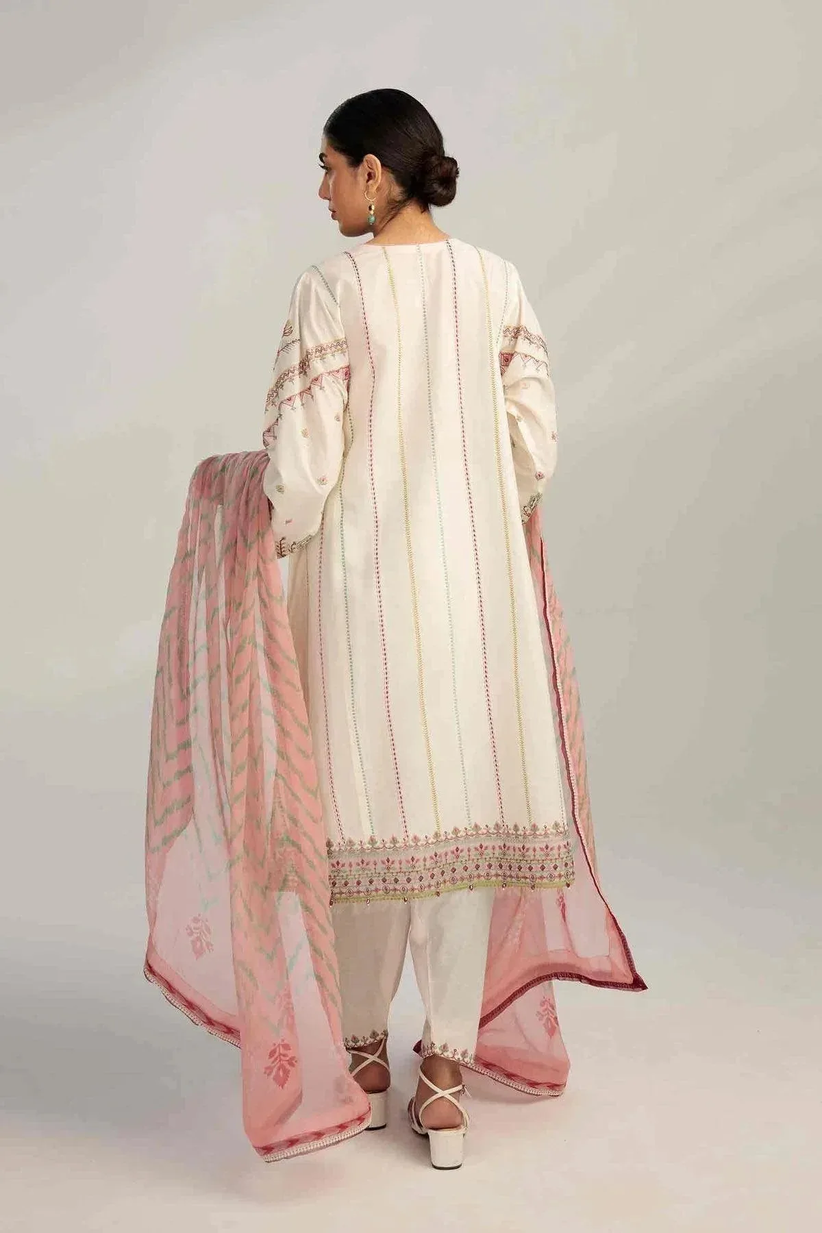 Zara Shahjahan Chiffon – view 2 – Poshaq