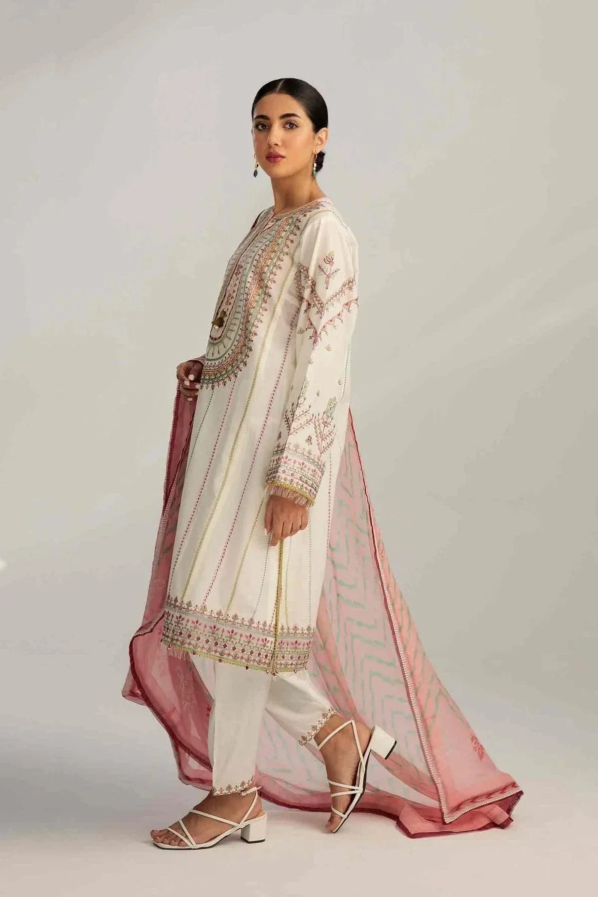 Zara Shahjahan Chiffon – view 3 – Poshaq