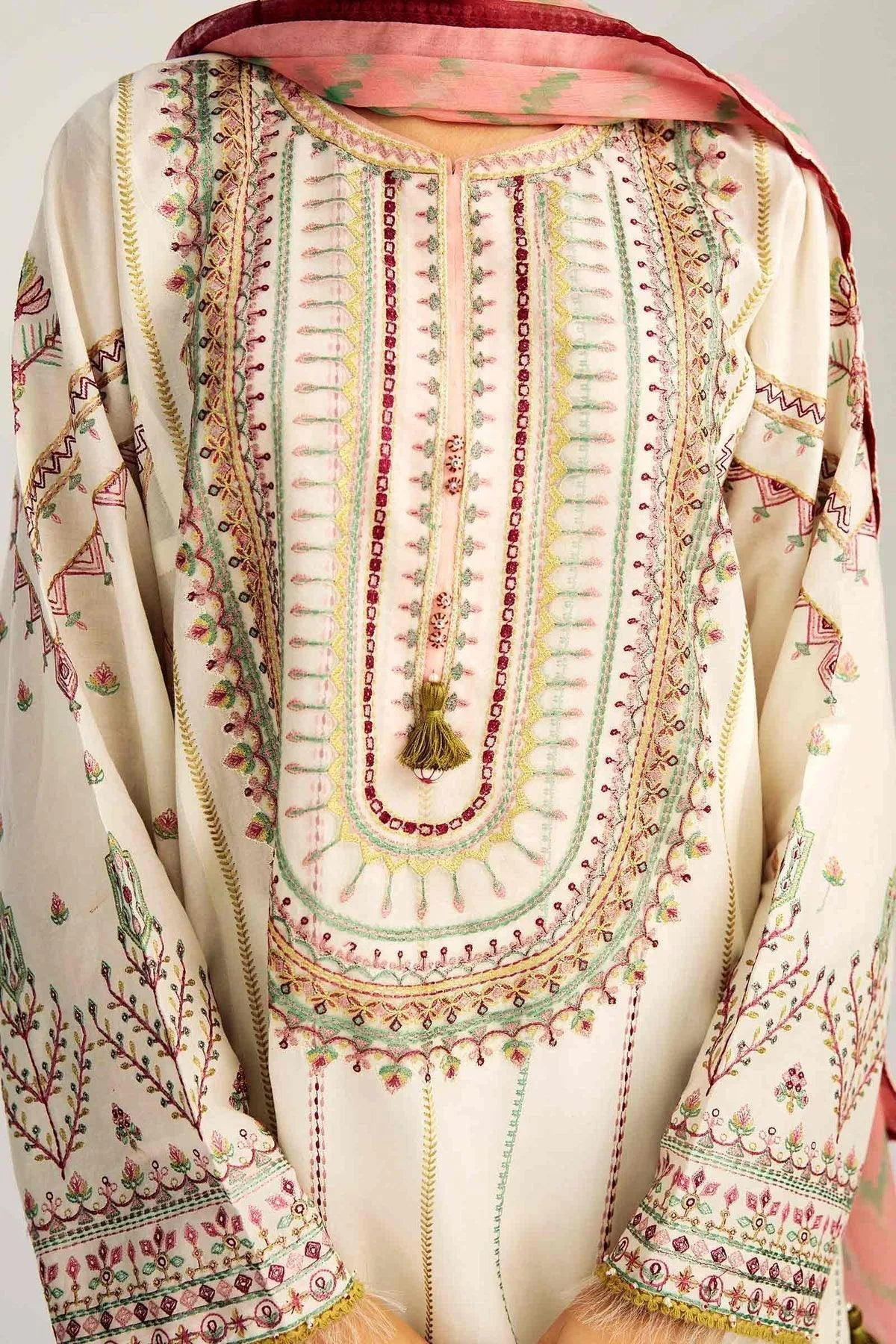 Zara Shahjahan Chiffon – view 5 – Poshaq