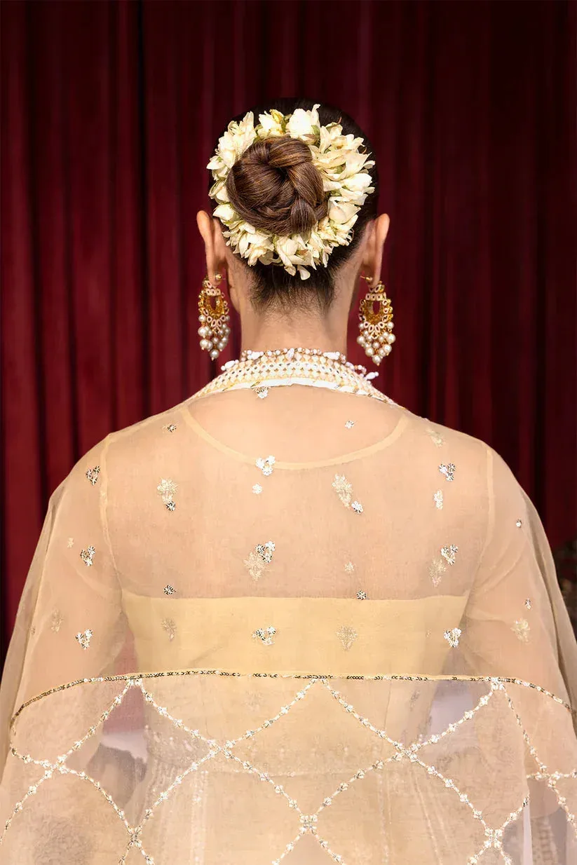 Zarposh Lamhay Wedding Formals Yellow Raw Silk – view 5 – Poshaq