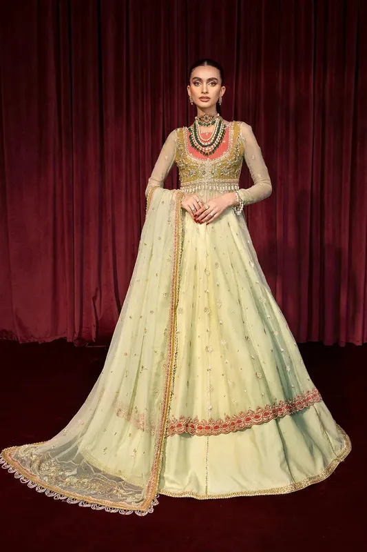 Zarposh Lamhay Wedding Formals Raw Silk – view 1 – Poshaq