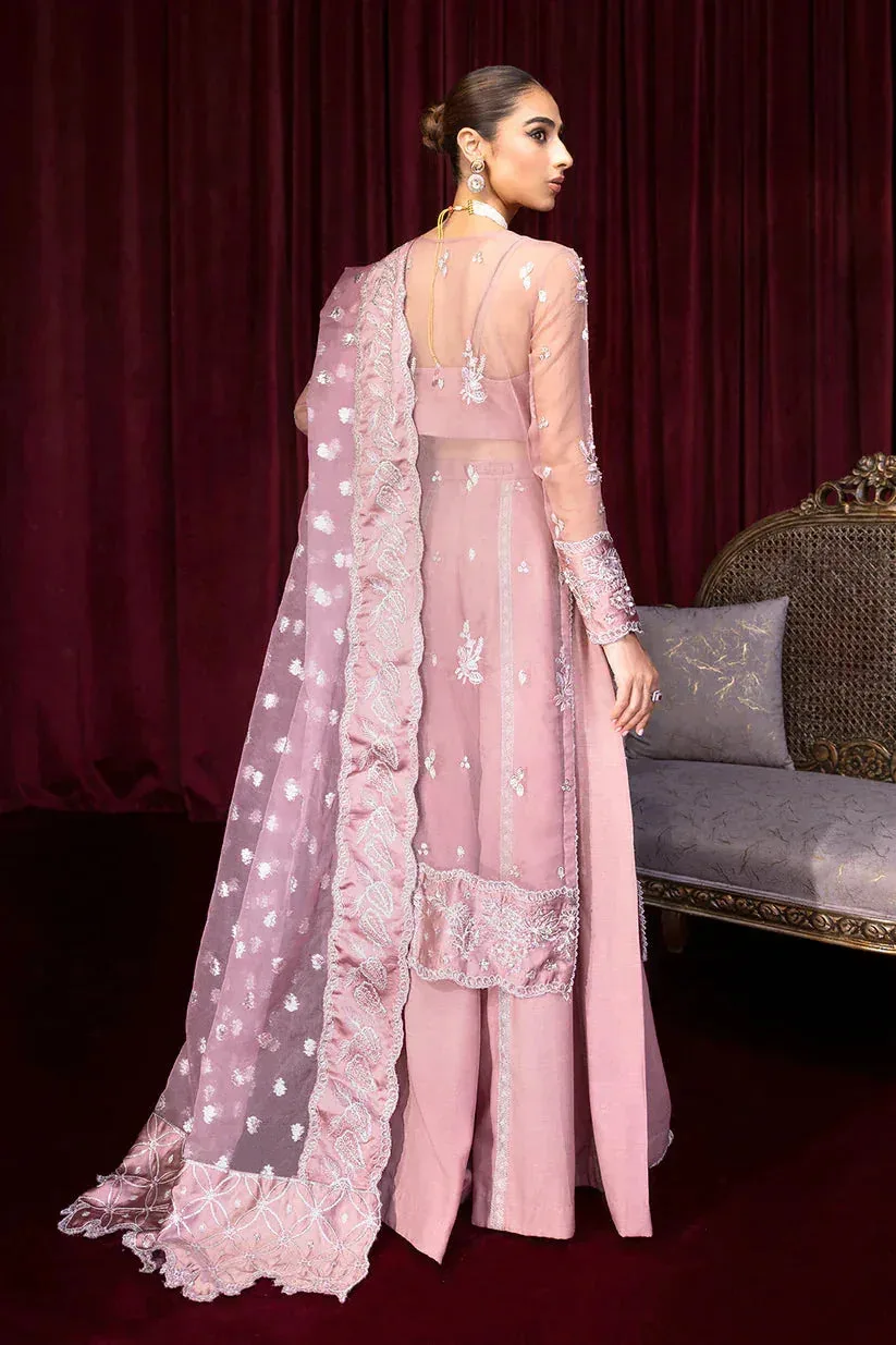 Zarposh Lamhay Wedding Formals Lavender Raw Silk – view 2 – Poshaq