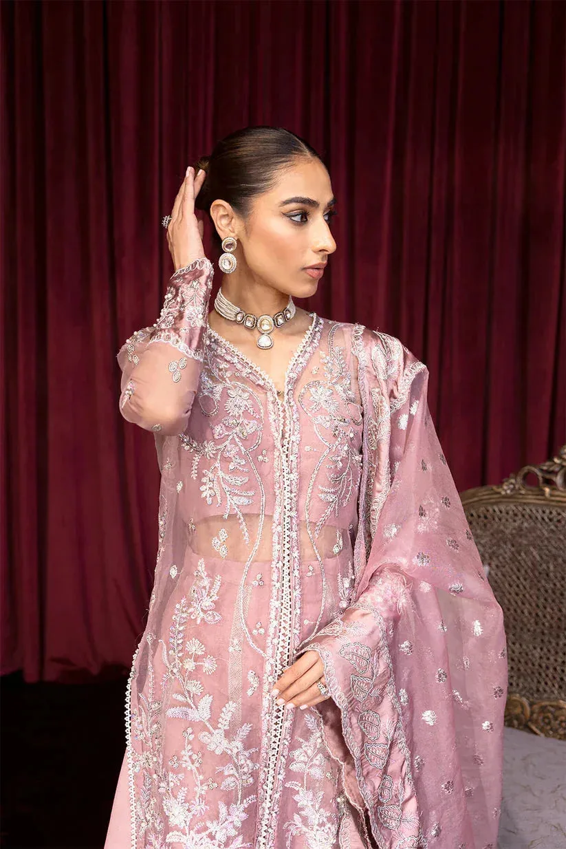 Zarposh Lamhay Wedding Formals Lavender Raw Silk – view 5 – Poshaq