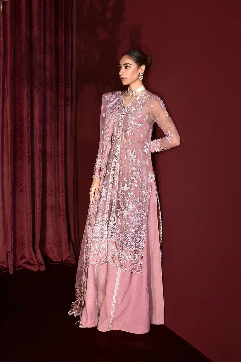 Zarposh Lamhay Wedding Formals Lavender Raw Silk – view 6 – Poshaq