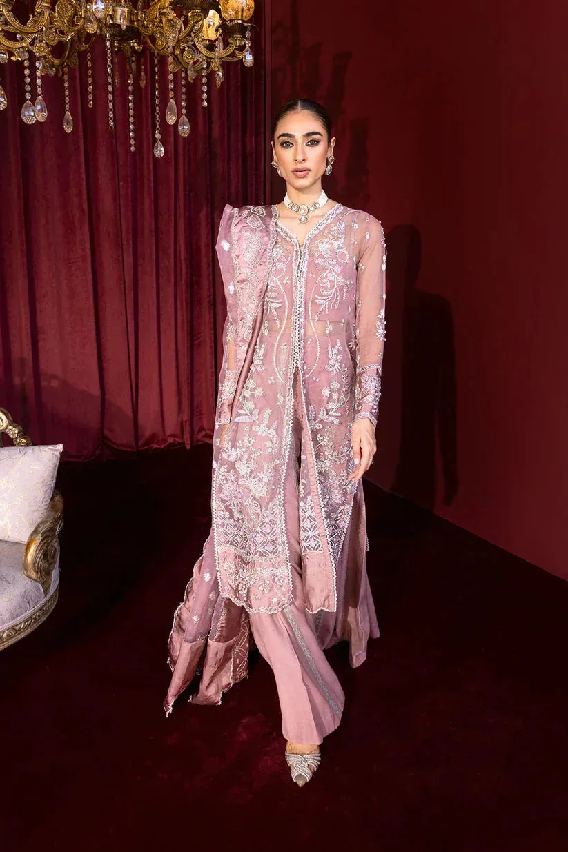 Zarposh Lamhay Wedding Formals Lavender Raw Silk – view 7 – Poshaq