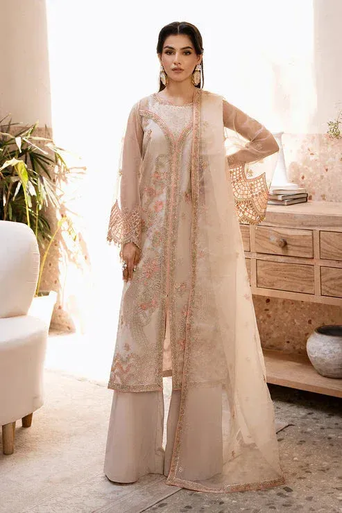Zarposh Elara Formals Ivory Raw Silk – view 1 – Poshaq