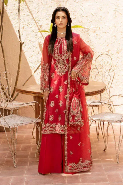 Zarposh Elara Formals Pink Raw Silk – view 1 – Poshaq