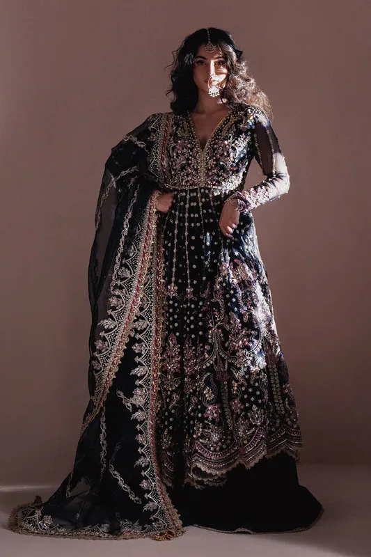 Zarposh Jahanara Wedding Formals Raw Silk – view 1 – Poshaq