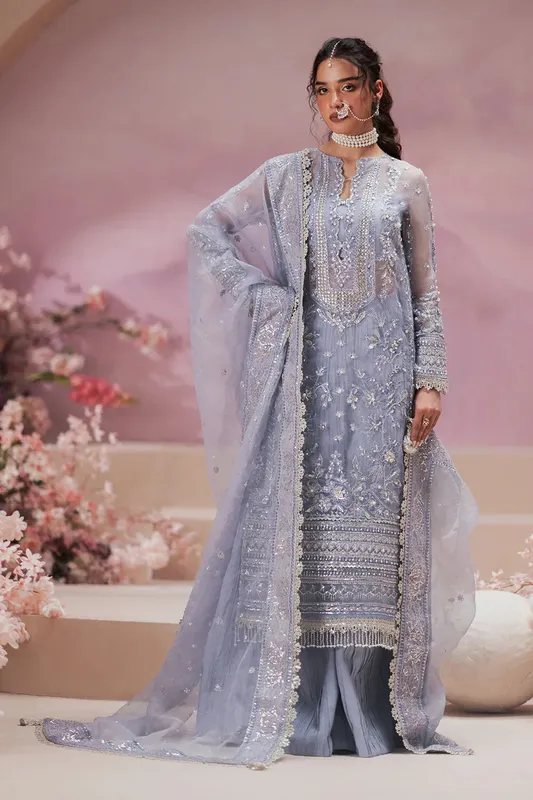 Zarposh Jahanara Wedding Formals Raw Silk – view 1 – Poshaq
