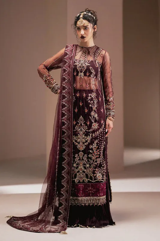 Zarposh Jahanara Wedding Formals Organza – view 1 – Poshaq