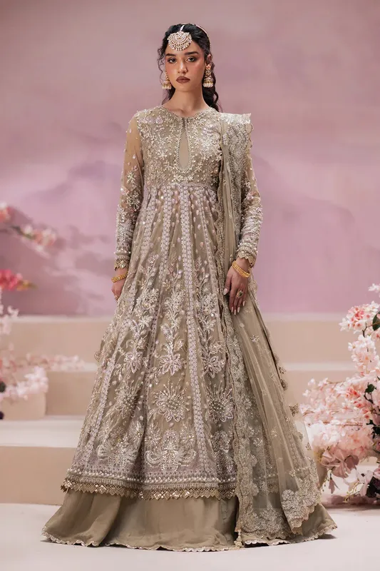 Zarposh Jahanara Wedding Formals Raw Silk – view 1 – Poshaq