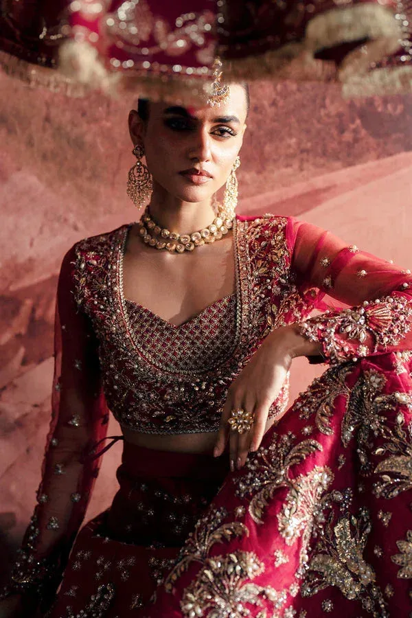 Zarposh Maharani Wedding Collection Raw Silk – view 3 – Poshaq