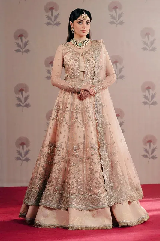 Zarposh Maharani Wedding Collection Raw Silk – view 1 – Poshaq