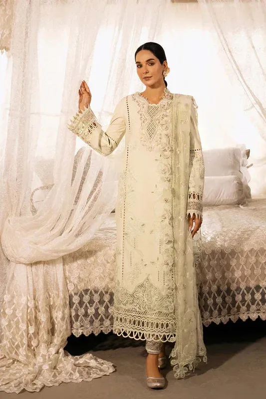 Zarposh Sajni Lawn 25 Organza – view 1 – Poshaq