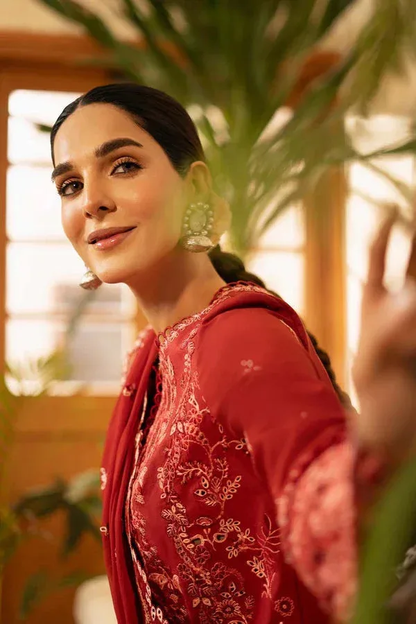Zarposh Sajni Lawn 25 Organza – view 4 – Poshaq