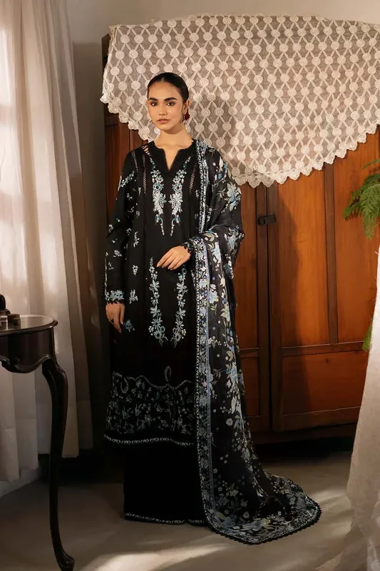 Zarposh Sajni Lawn 25 Organza – view 1 – Poshaq