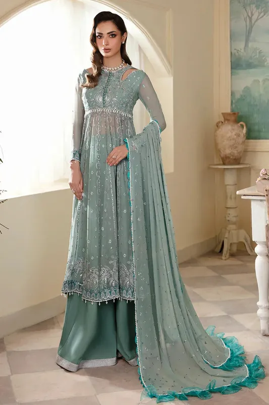 Zarposh Amirah Raw Silk – view 1 – Poshaq