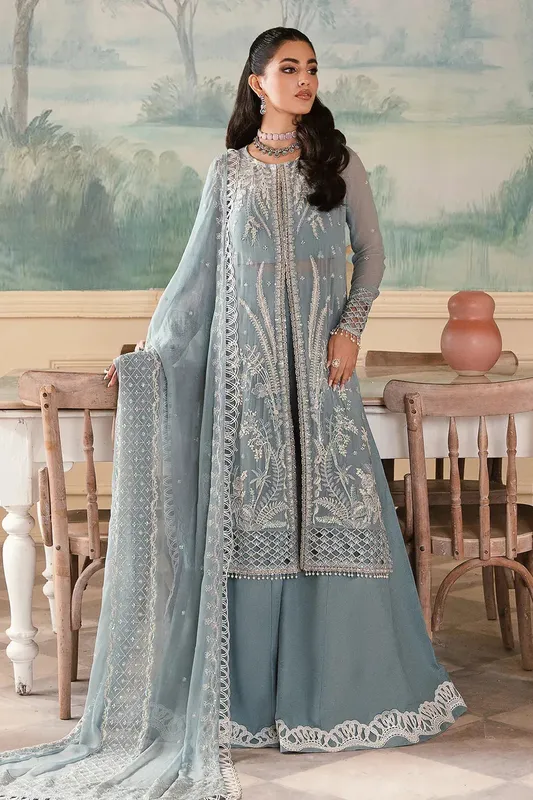 Zarposh Amirah Raw Silk – view 1 – Poshaq