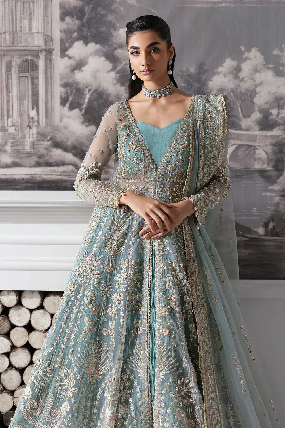 Zarposh Seraphine Raw Silk – view 5 – Poshaq