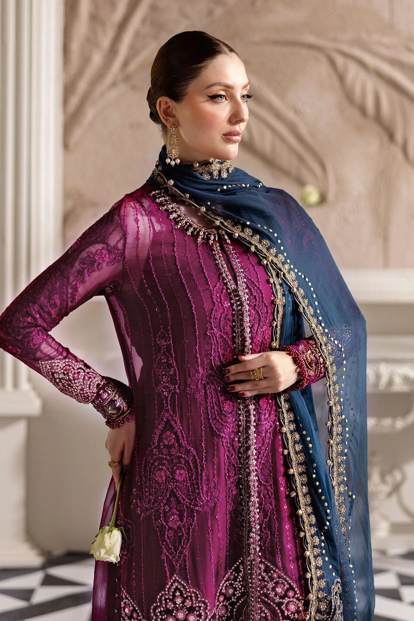Maria B Raw Silk – view 2 – Poshaq