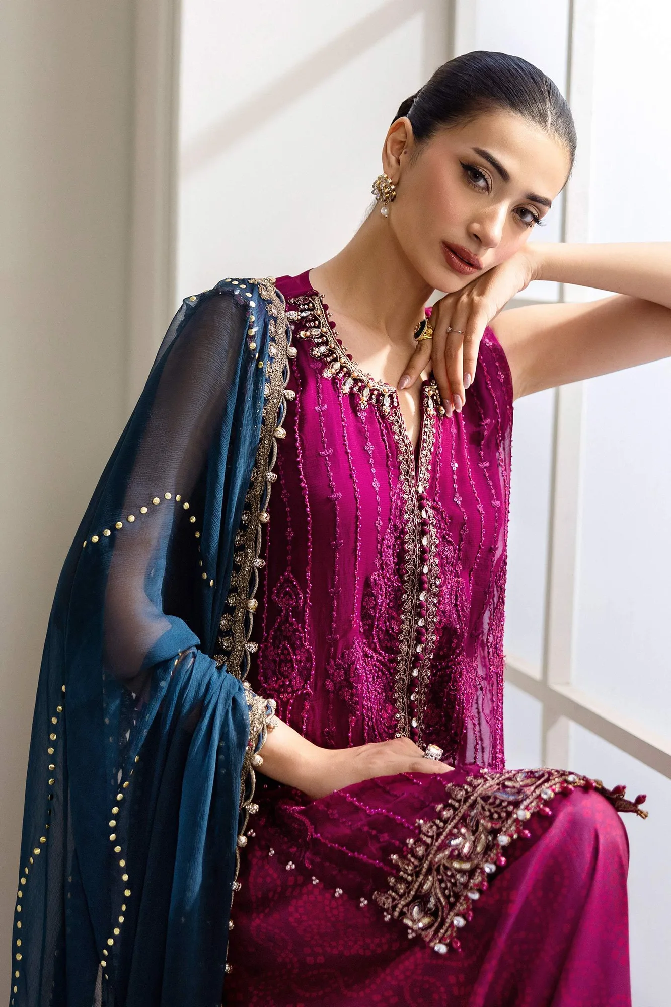Maria B Raw Silk – view 4 – Poshaq
