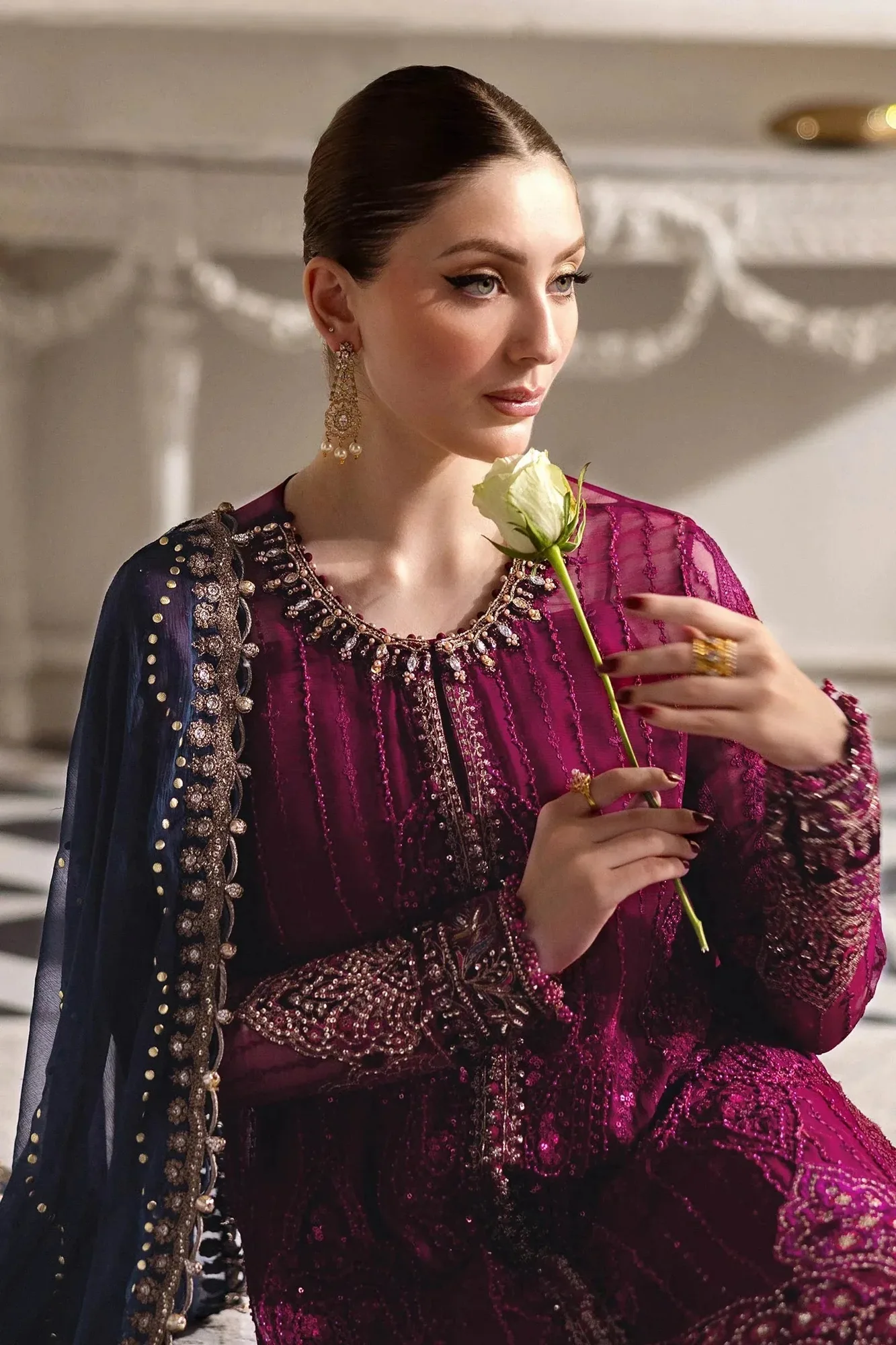 Maria B Raw Silk – view 7 – Poshaq