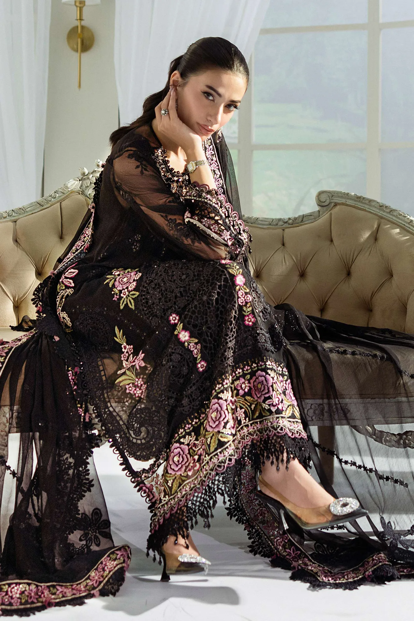 Maria B Raw Silk – view 3 – Poshaq