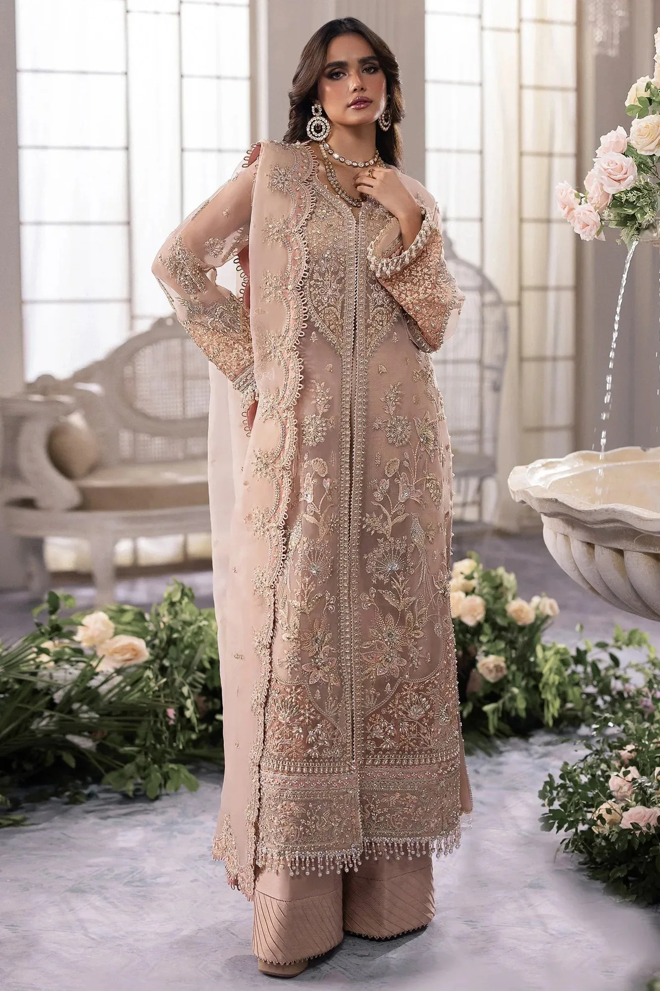 Zaha Gossamer Formals 24 Silver Organza – view 1 – Poshaq