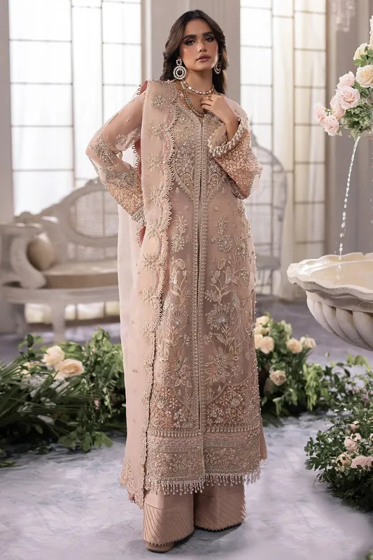 Zaha Gossamer Formals 24 Silver Organza – view 1 – Poshaq