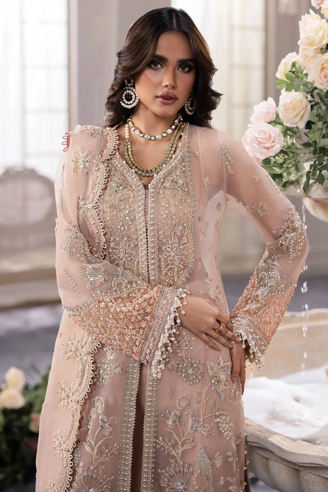 Zaha Gossamer Formals 24 Silver Organza – view 3 – Poshaq