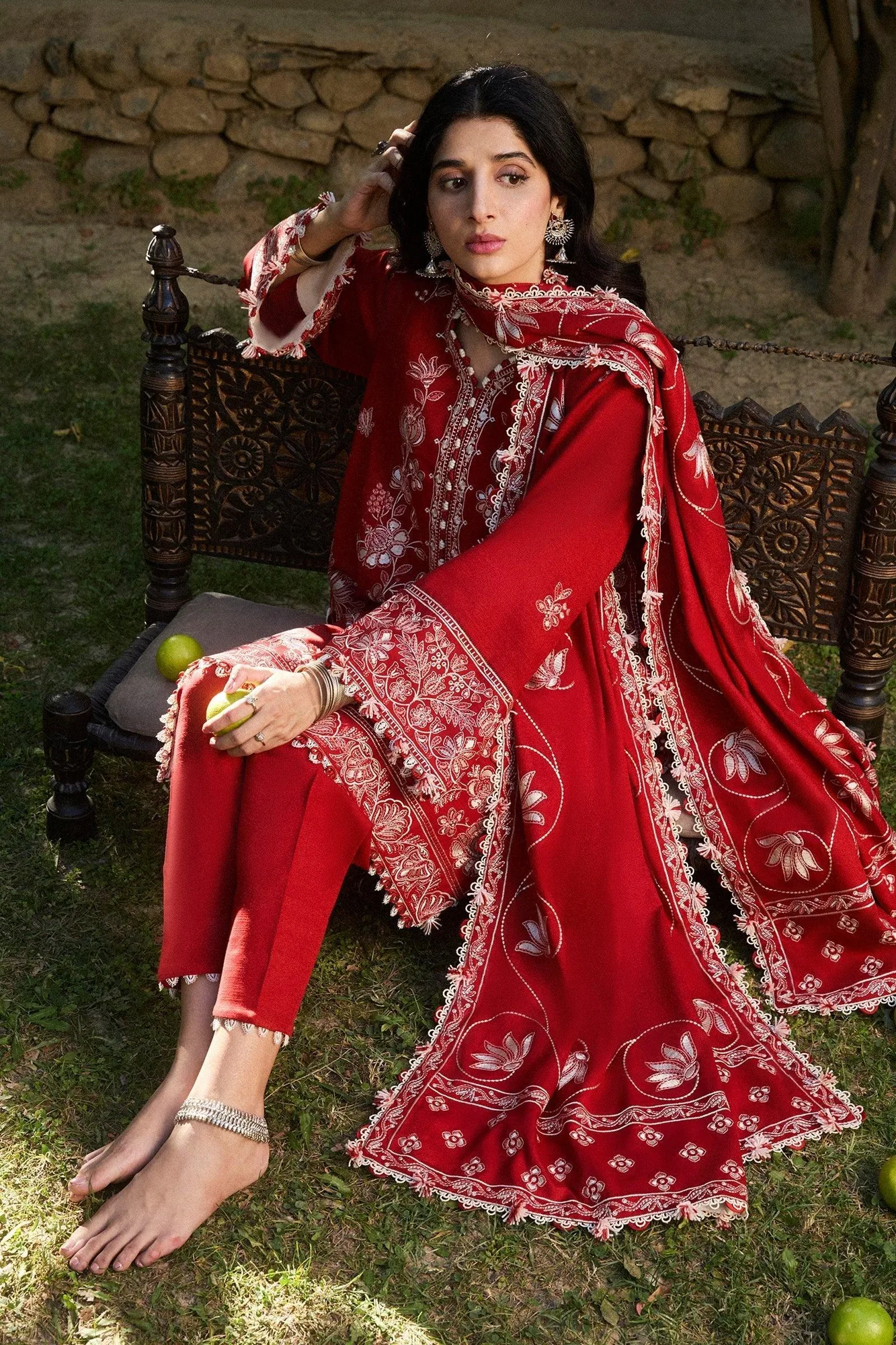 Zaha Winter 2024 Ivory Karandi – view 6 – Poshaq