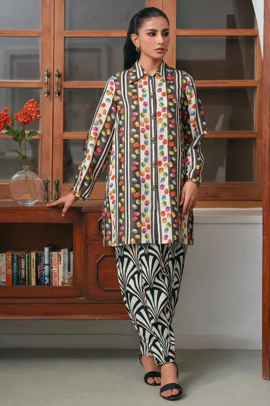 Zaha Aangan Ready to Wear Black – view 1 – Poshaq