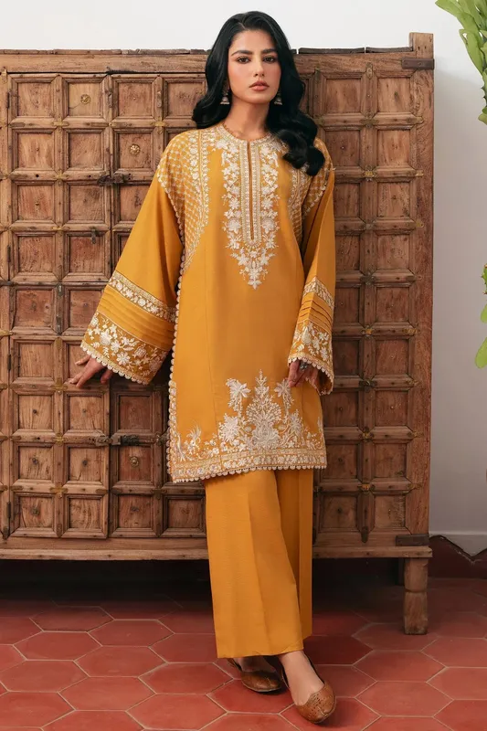 Zaha Aangan Ready to Wear Cream – view 1 – Poshaq