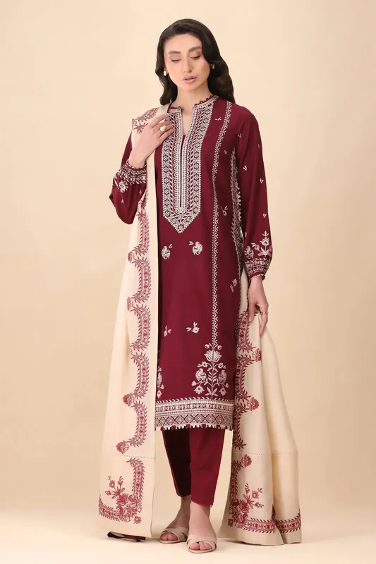 Zaha Staples Maroon – view 1 – Poshaq