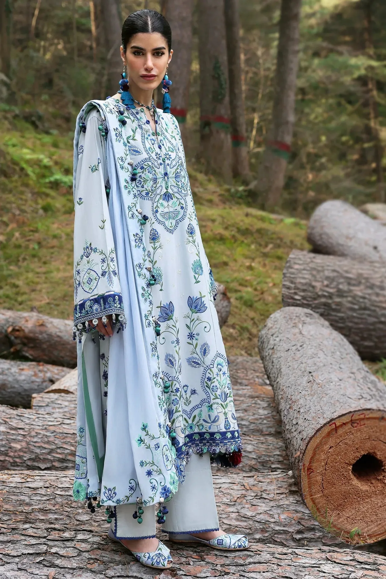 Zaha Lawn 25 Mint – view 2 – Poshaq