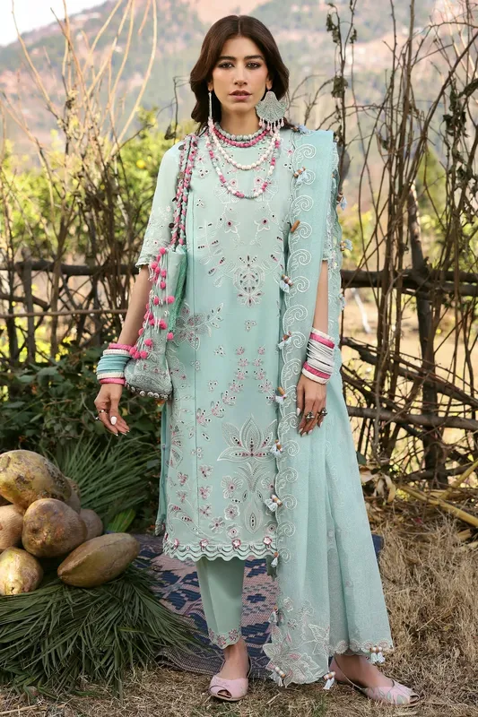 Zaha Lawn 25 Pink Cotton – view 1 – Poshaq