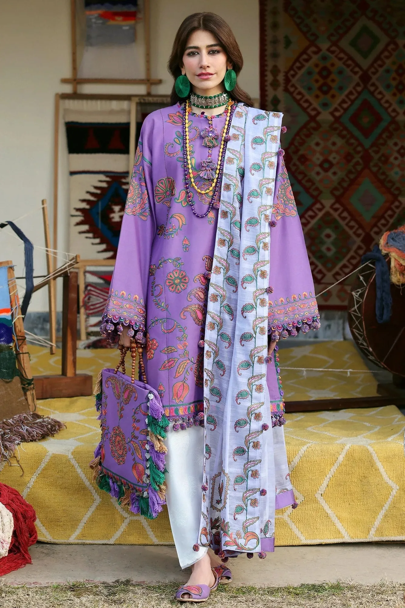 Zaha Lawn 25 Lilac Cotton – view 1 – Poshaq