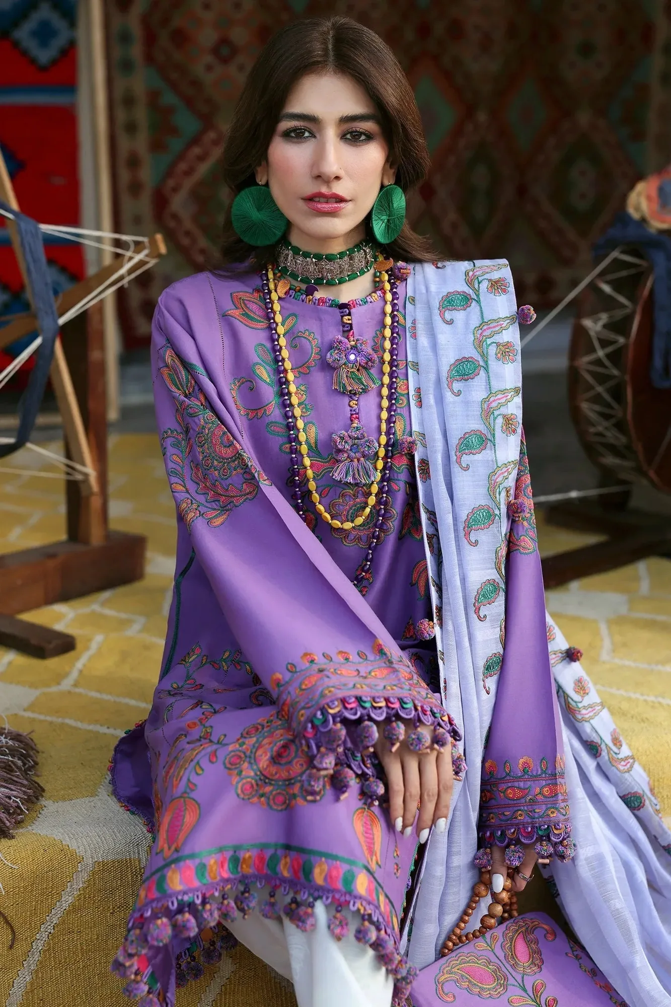 Zaha Lawn 25 Lilac Cotton – view 3 – Poshaq