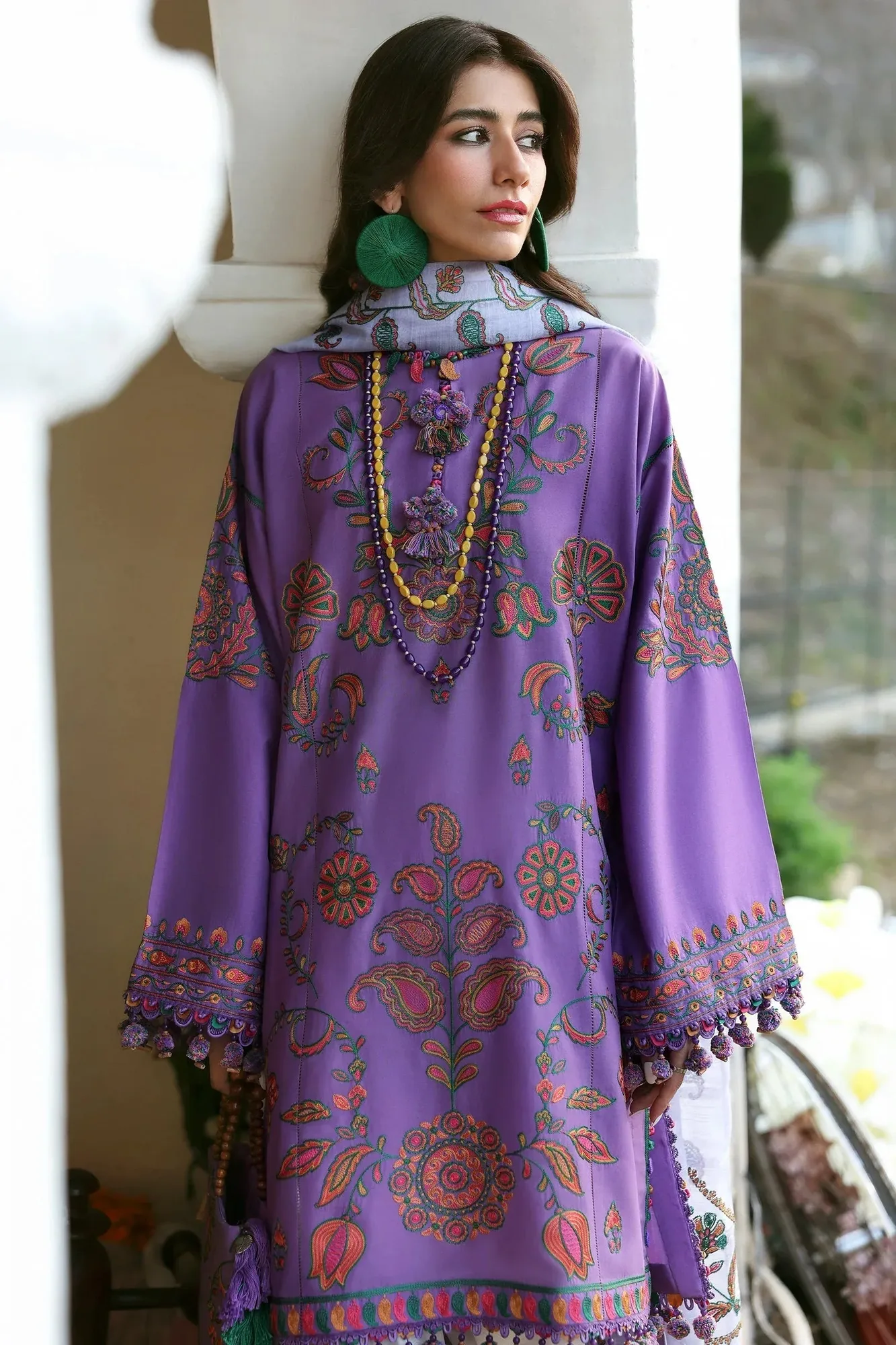Zaha Lawn 25 Lilac Cotton – view 4 – Poshaq