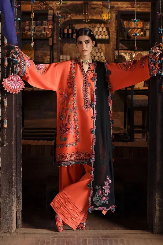 Zaha Festive Lawn 25 Organza – view 1 – Poshaq