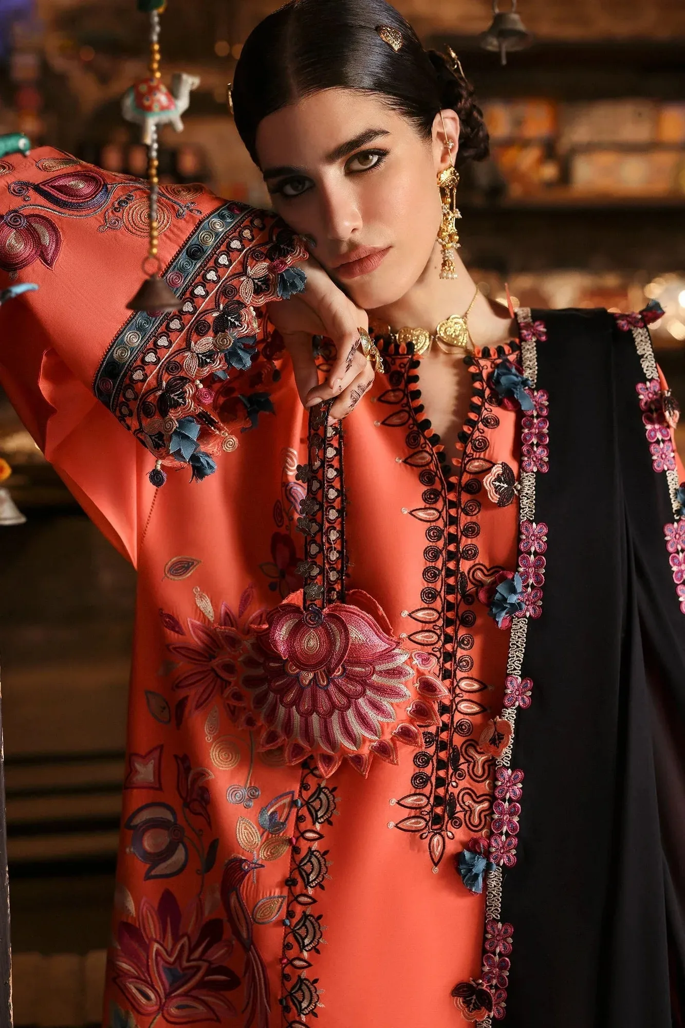Zaha Festive Lawn 25 Organza – view 4 – Poshaq
