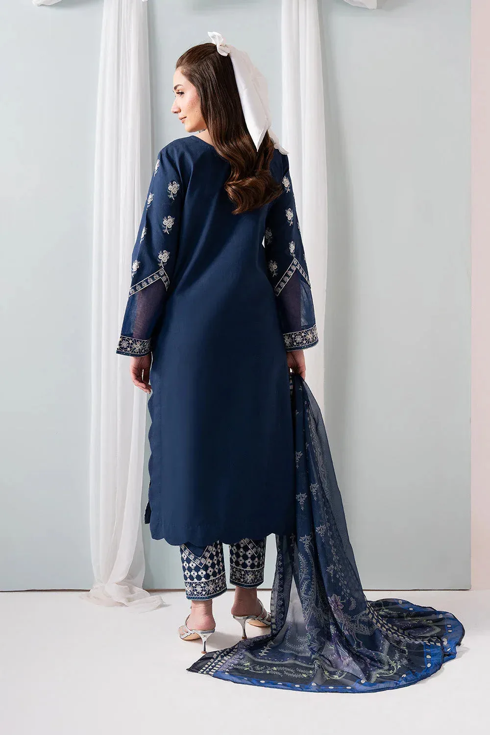 Maryum N Maria Zuhur 25 Blue Organza – view 2 – Poshaq