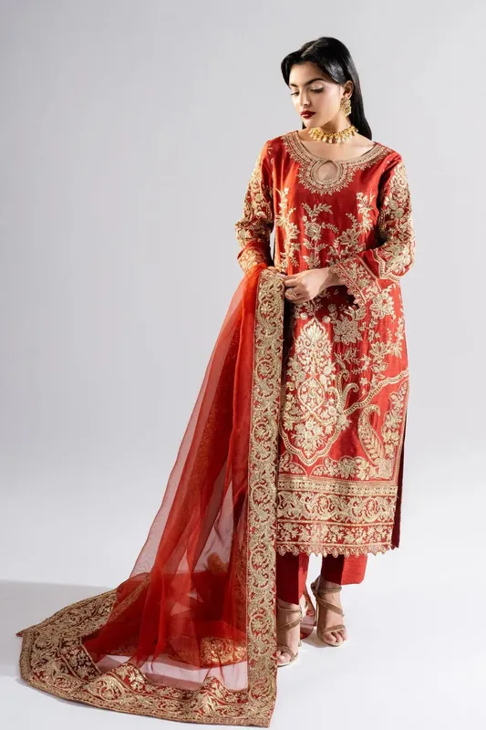 Maryum N Maria Luna Formals Red Viscose – view 1 – Poshaq