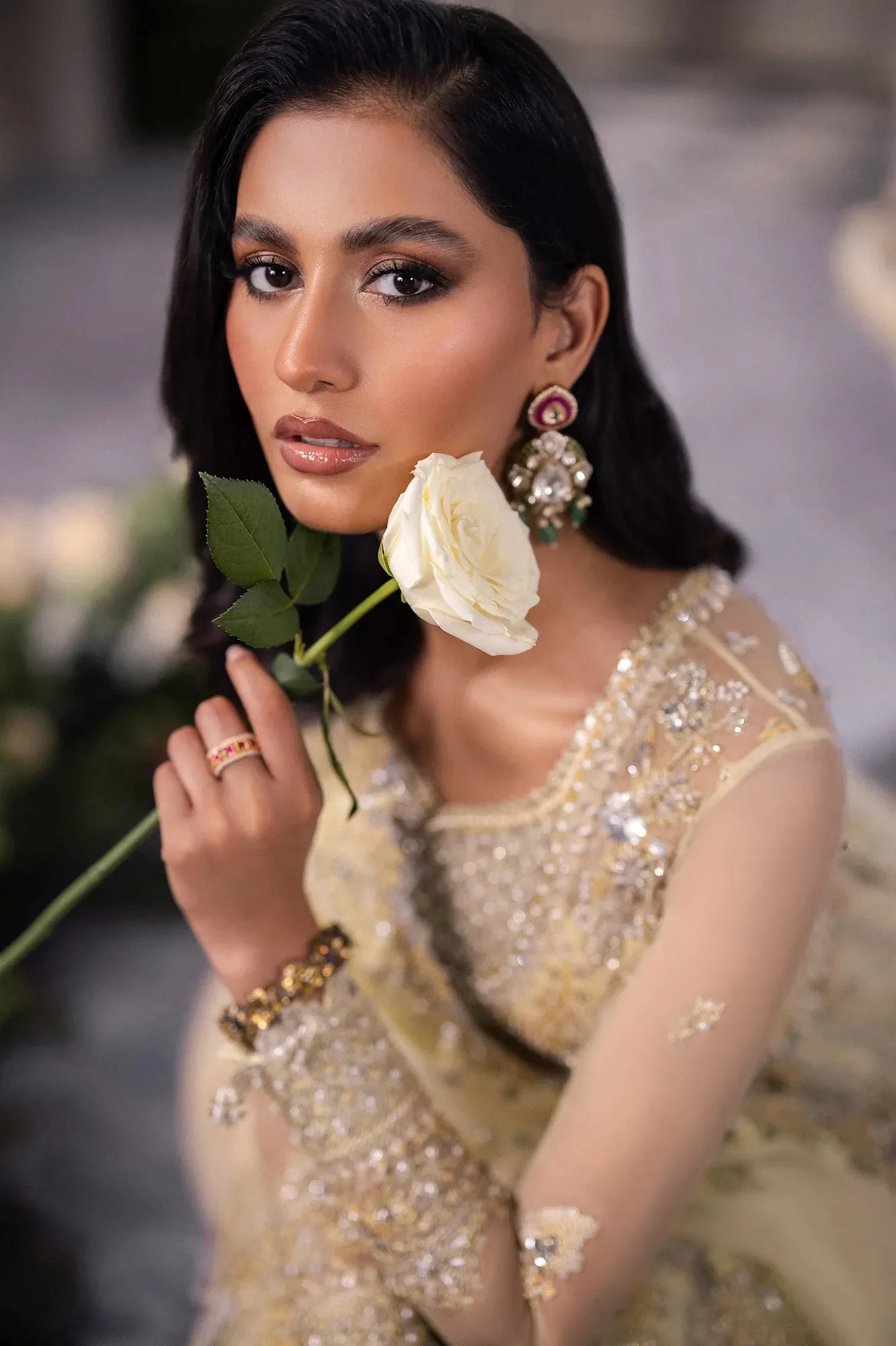 Zaha Yellow Raw Silk – view 6 – Poshaq