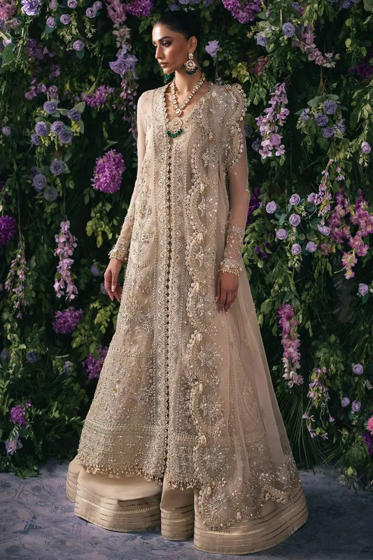 Zaha Silver Raw Silk – view 1 – Poshaq