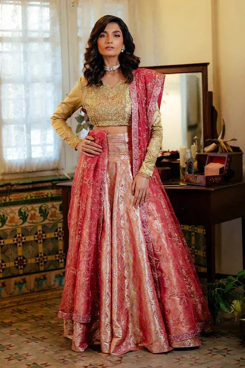 Mushq Sunehri Resham Edit Satin – view 1 – Poshaq