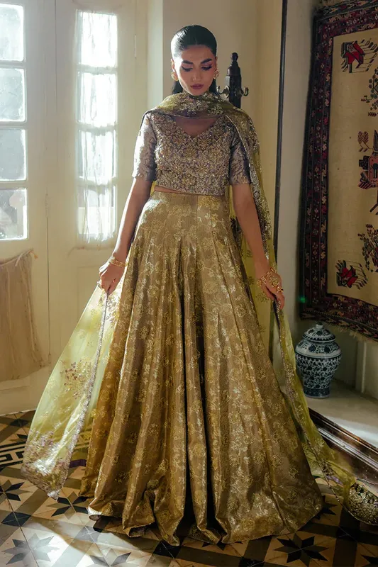 Mushq Sunehri Resham Edit Satin – view 1 – Poshaq